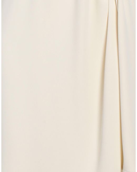 Kaos White Ivory Mini Dress Polyester, Elastane
