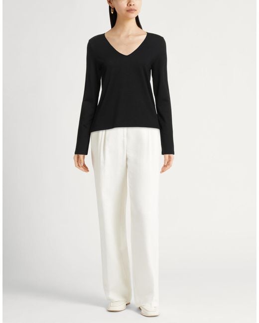 Majestic Filatures Black Sweatshirt Viscose, Elastane