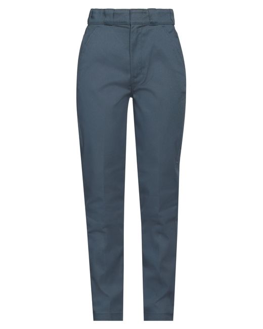 Dickies Blue Pants Polyester, Cotton, Elastane