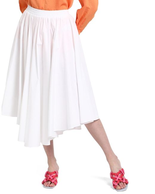 MICHAEL Michael Kors White Midi Skirt