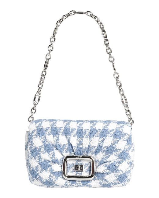 Roger Vivier Blue Handbag Textile Fibers