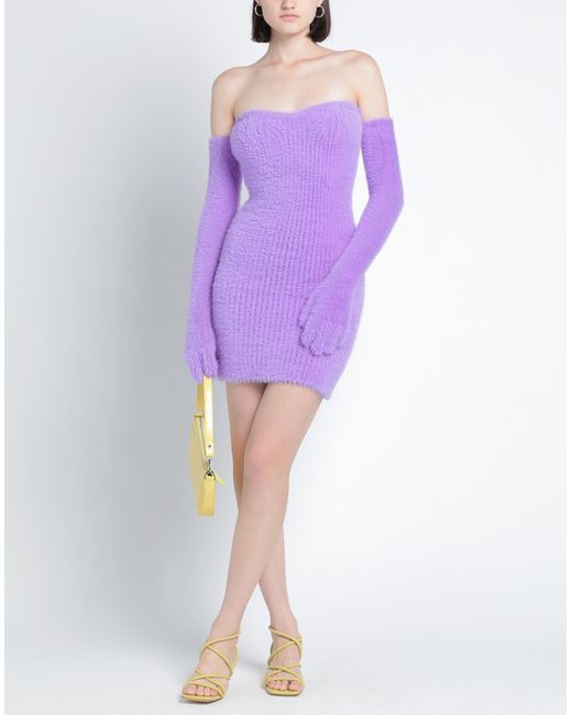 Off-White c/o Virgil Abloh Purple Mini Dress