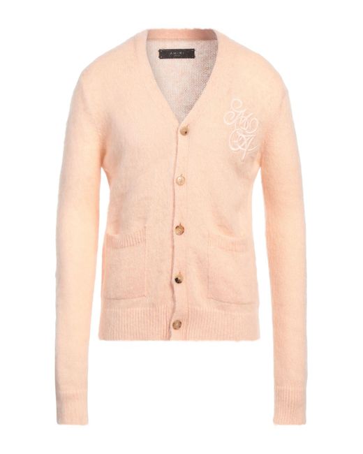 Amiri White Cardigan Acrylic, Mohair Wool, Polyamide for men