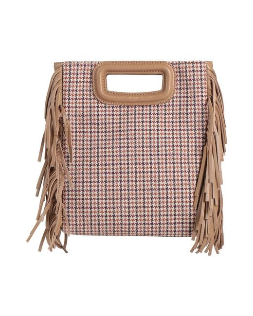 Maje Pink Sand Handbag Cashmere
