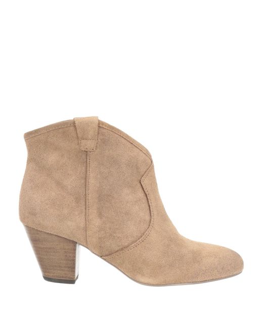 Ash Natural Ankle Boots