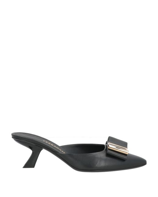 Ferragamo Black Mules & Clogs