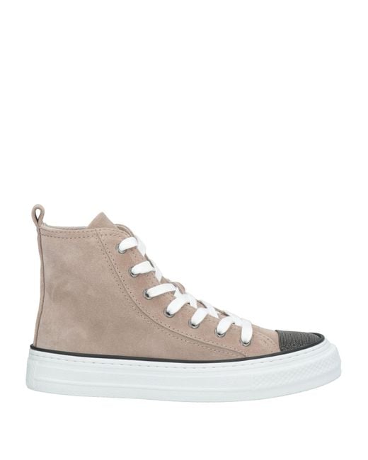 Brunello Cucinelli Natural Sneakers Leather