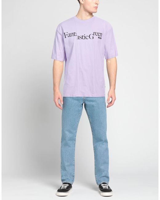 MSGM Purple T-shirt for men