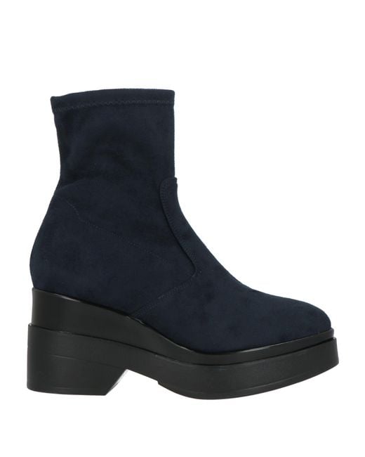 Lorenzo Mari Black Ankle Boots Textile Fibers