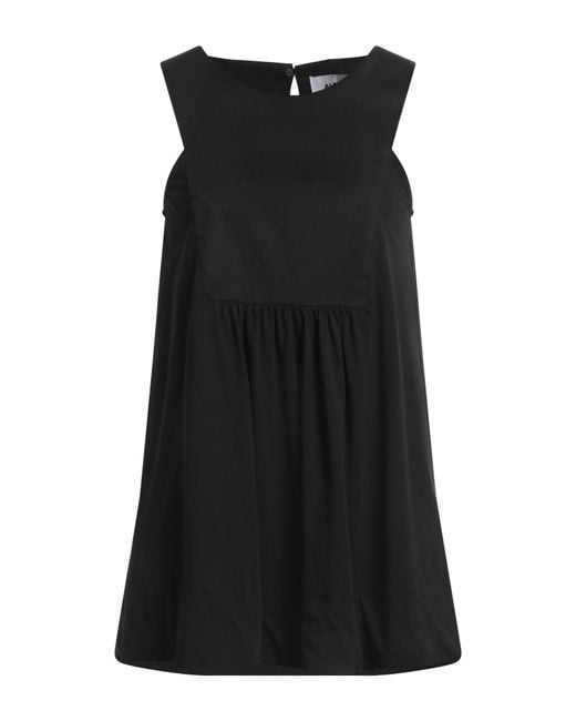 Alpha Studio Black Top Cotton, Elastane