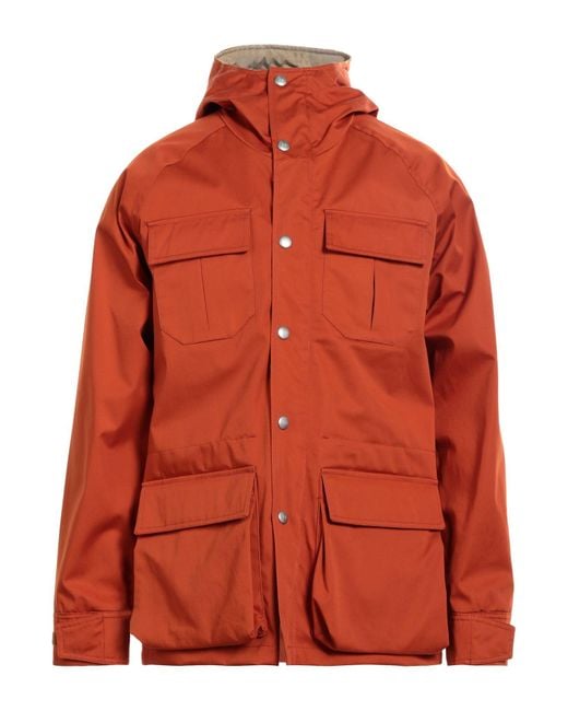 Holubar Orange Overcoat & Trench Coat for men