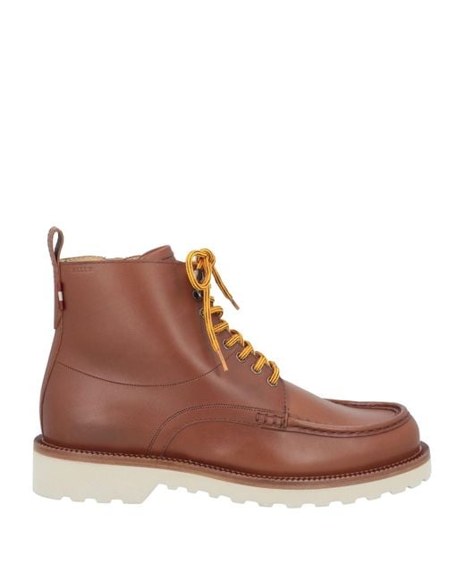 Bally Brown Ankle Boots Calfskin for men