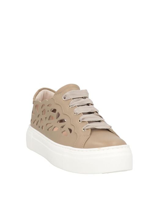 Agl Attilio Giusti Leombruni Natural Khaki Sneakers Leather