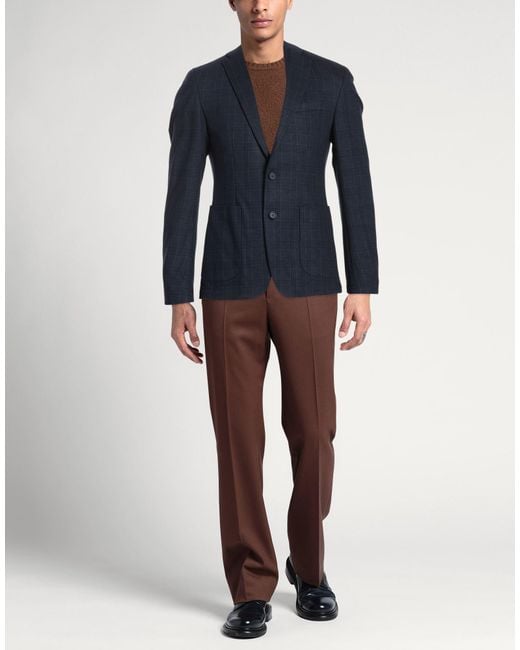 DIGEL Blue Midnight Blazer Polyester, Viscose, Elastane for men