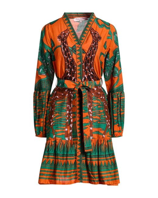 CONNOR & BLAKE Orange Mini Dress