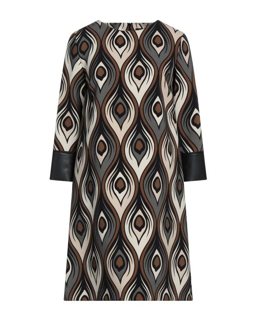 1 One Black Midi Dress Polyester, Elastane, Polyurethane