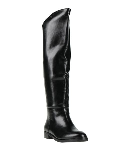 Laura Biagiotti Black Boot Rubber