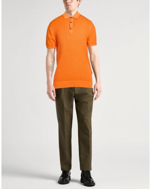 Peuterey Orange Polo Shirt Cotton for men