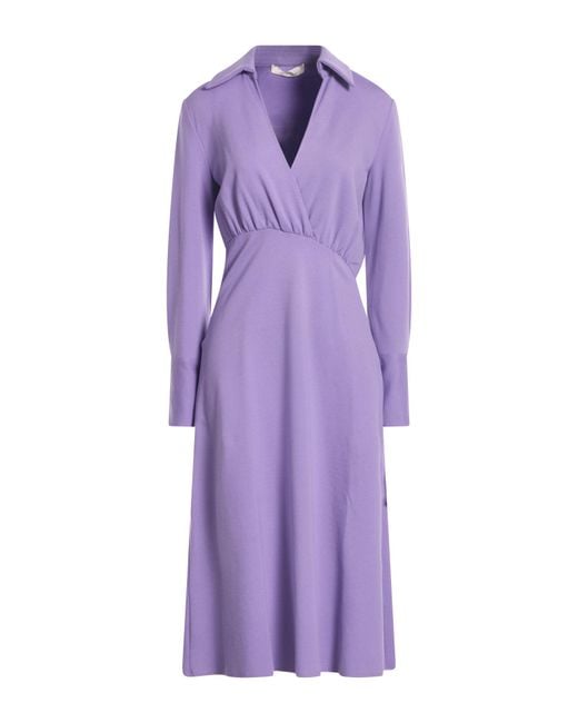 Liviana Conti Purple Midi Dresses