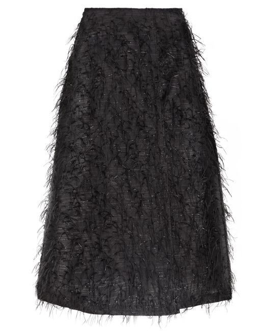 Shirtaporter Black Midi-Rock
