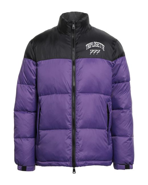 TRIPLOSETTEWEAR Purple Puffer for men