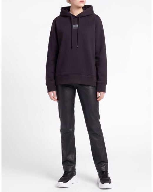 Versace Jeans Couture Blue Sweatshirt Cotton, Polyester