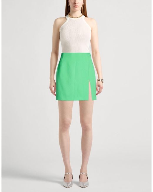 ANDAMANE Green Mini Skirts