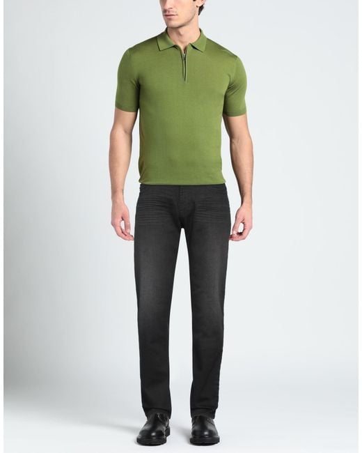 Emporio Armani Gray Jeans Cotton, Elastane for men