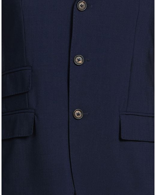 Eleventy Blue Blazer Wool, Elastane for men