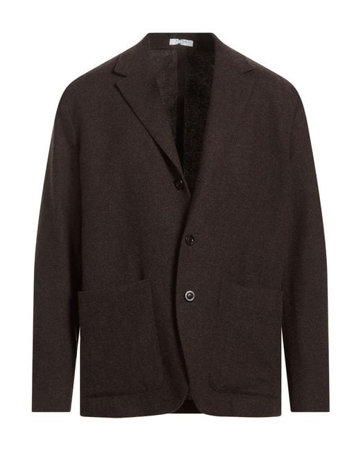 Boglioli Black Blazer Wool, Cashmere for men