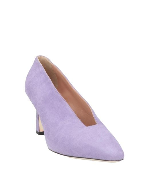 Pollini Purple Lilac Pumps Leather