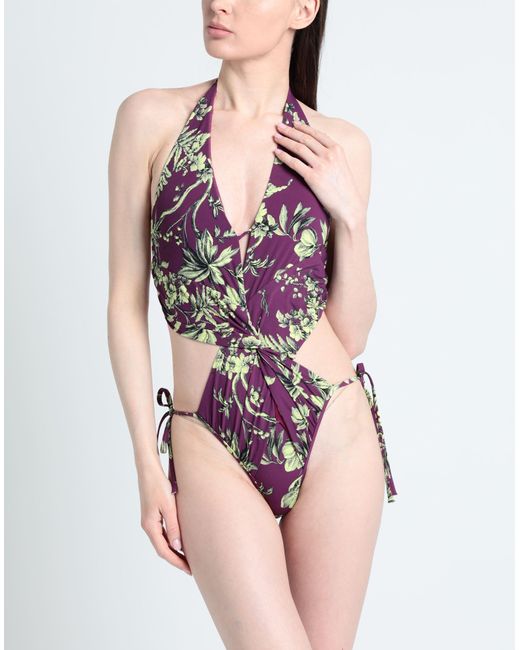 Miss Bikini Purple One-piece Swimsuit