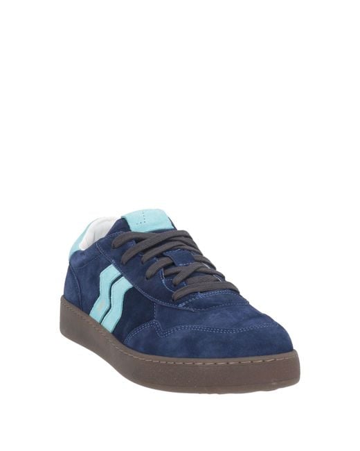 Strype Blue Sneakers Leather for men