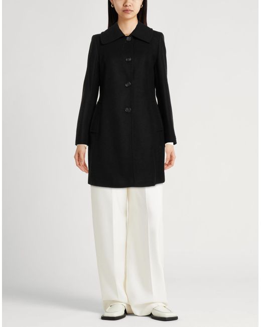 Barbour Black Coat Wool, Polyamide, Cashmere