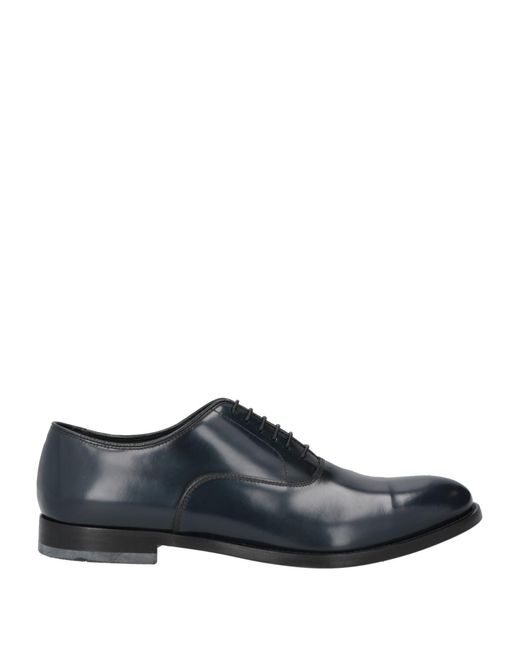 Doucal's Blue Midnight Lace-Up Shoes Leather for men