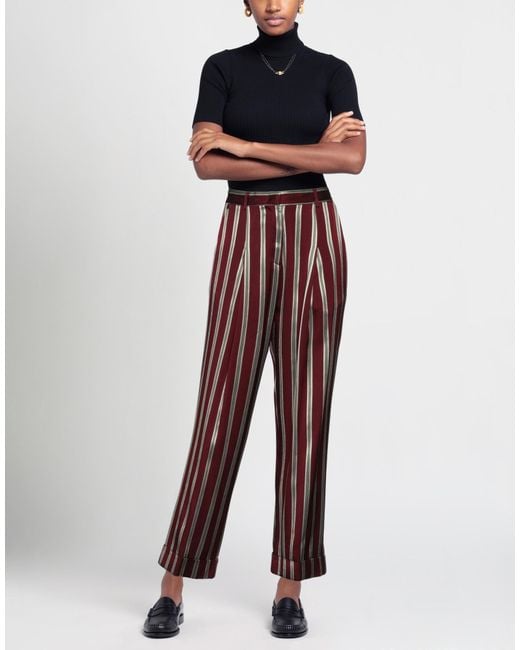 Manila Grace Red Trouser