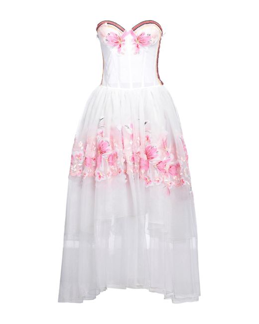 Ermanno Scervino Pink Midi-Kleid