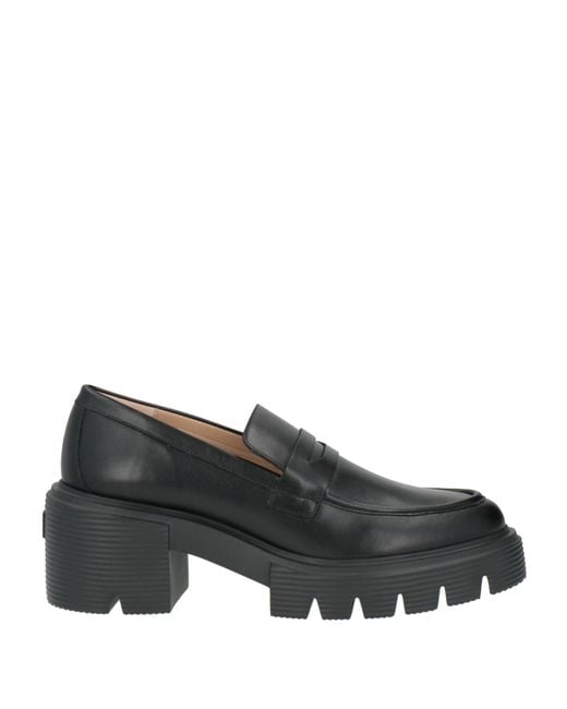 Stuart Weitzman Black Mokassin