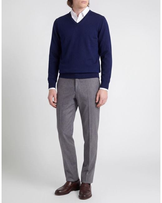 Vneck Pullover in Blue für Herren
