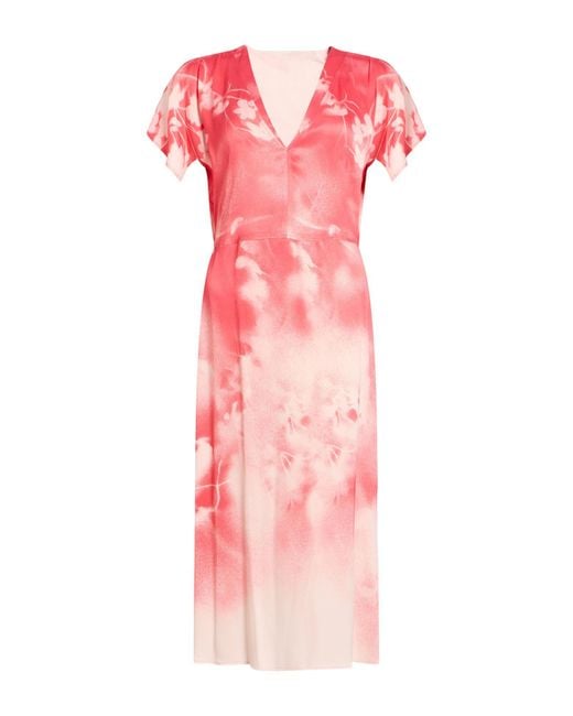 Boss Pink Midi Dress Viscose