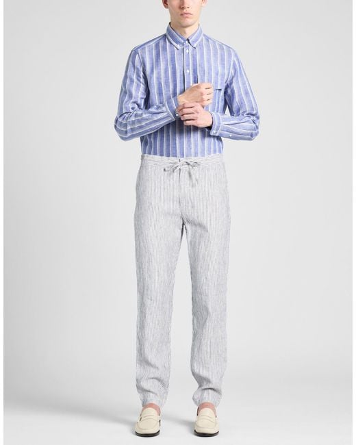 120% Lino Gray Trouser for men