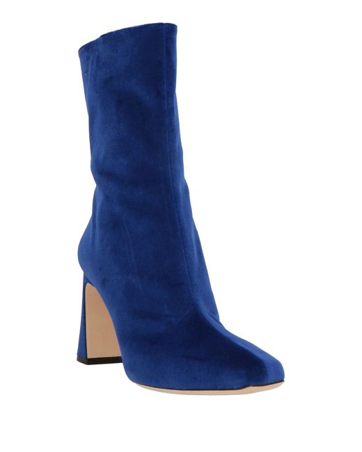 Alberta Ferretti Blue Ankle Boots
