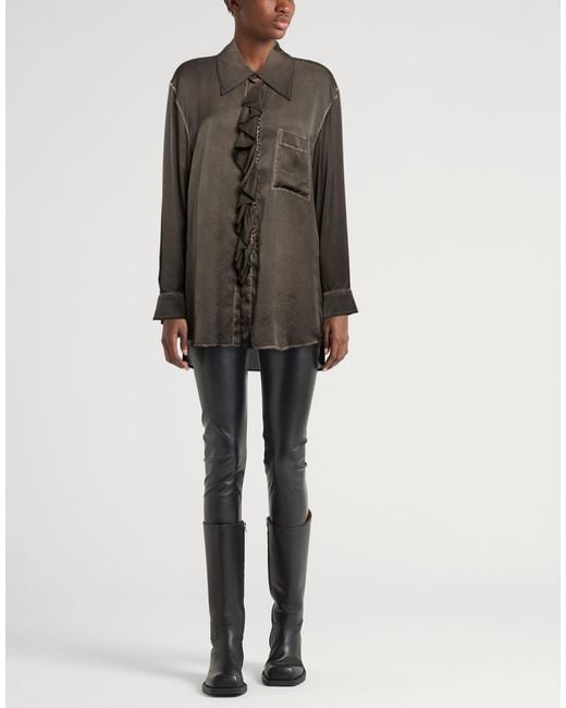 Uma Wang Brown Shirt Silk
