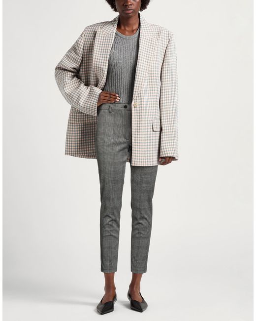 SEVENTY VENEZIA Gray Pants Polyester, Polyamide, Elastane