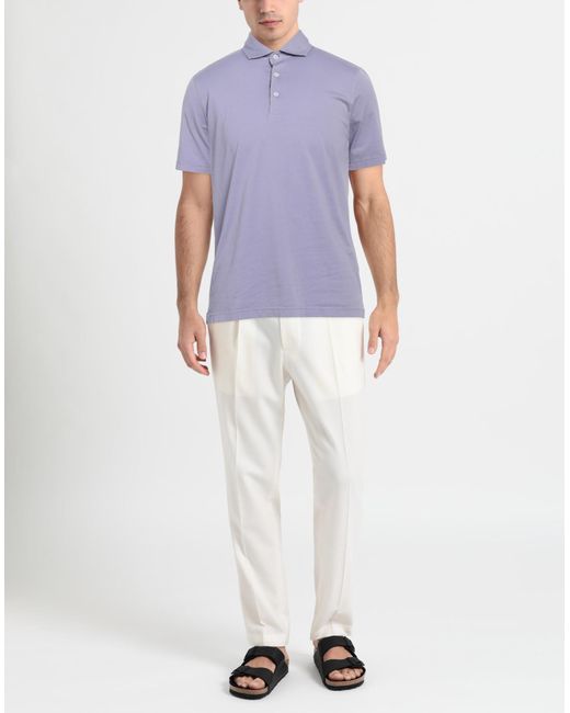 Gran Sasso Purple Polo Shirt for men