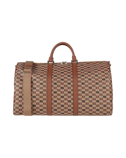 Moreau Paris Brown Duffel Bags