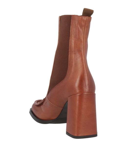 Zinda Brown Ankle Boots