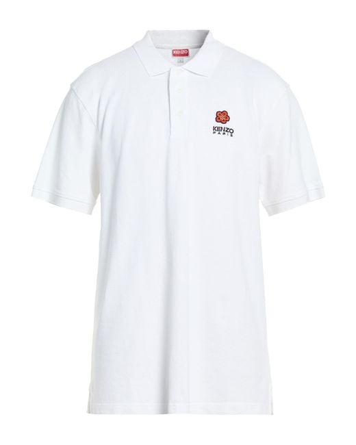 KENZO White Polo Shirts for men