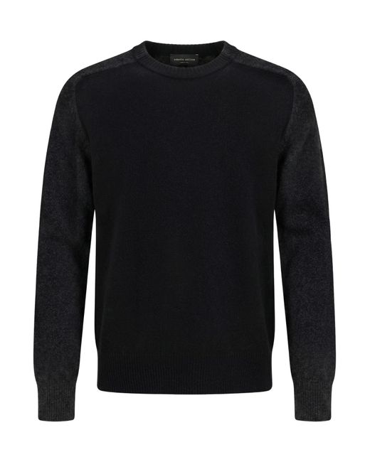 Roberto Collina Black Sweater Wool for men