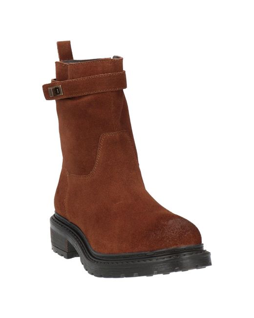 CafeNoir Brown Ankle Boots